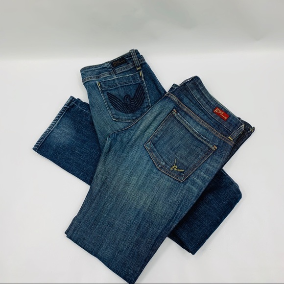 Citizens Of Humanity Denim - Citizens of Humanity Blue Denim Jeans Set of Two